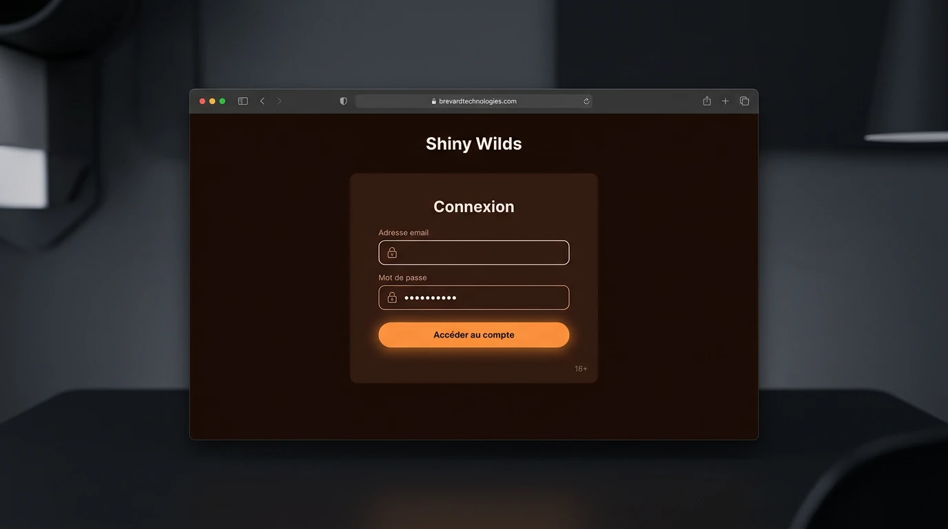 Accéder à son compte Shiny Wilds