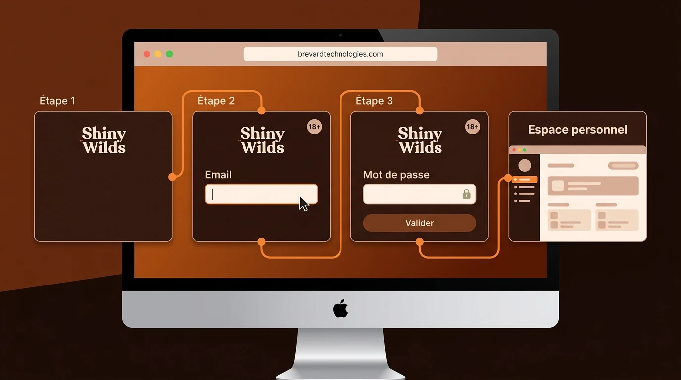 Étapes pour se connecter au Shiny Wilds casino login